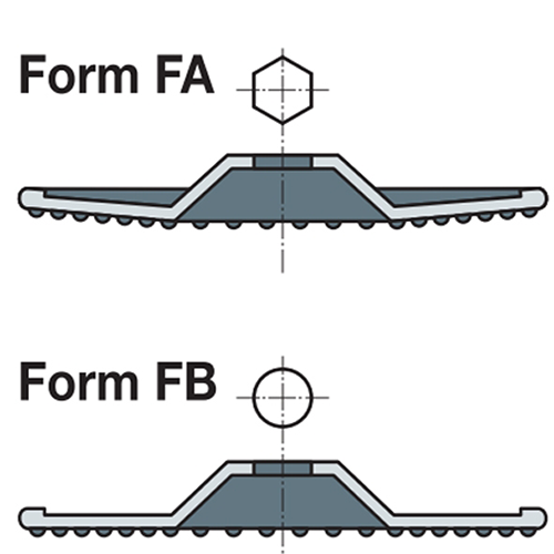 Diamond Grinding Disc with Rubber Backing